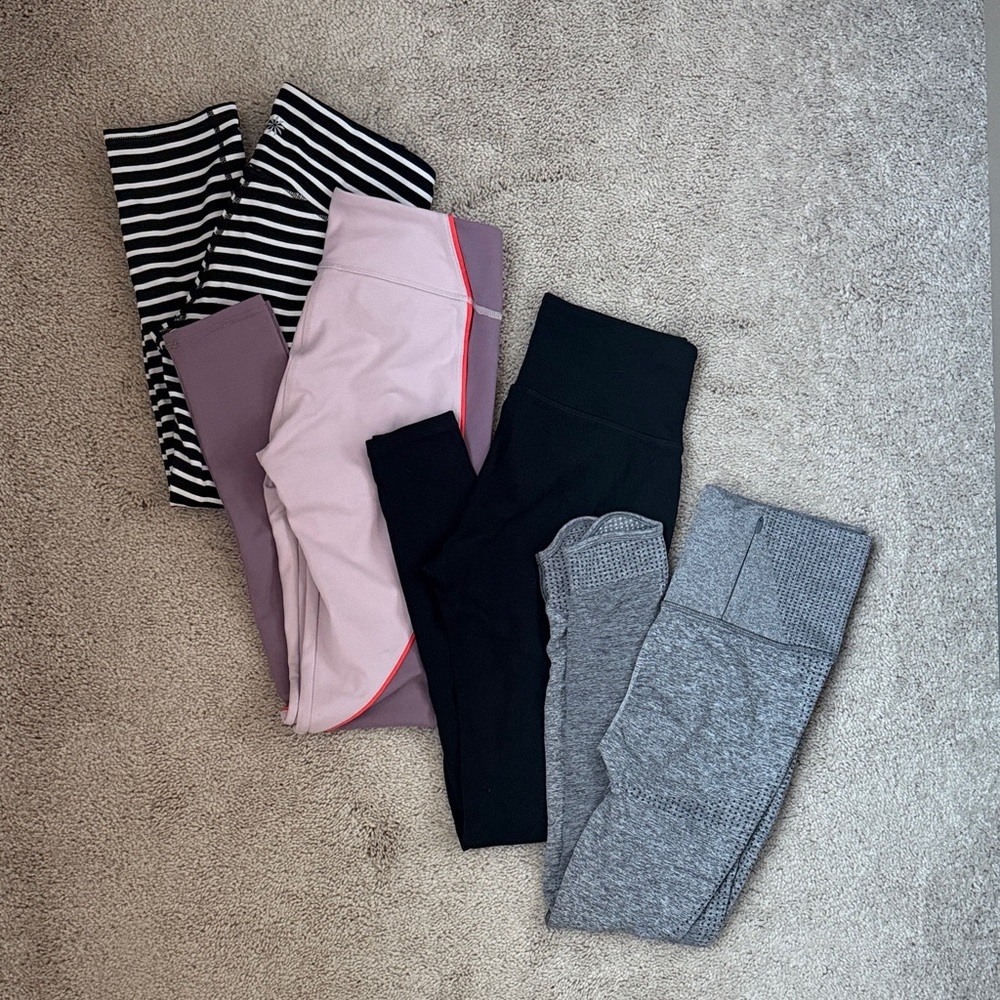 XS - Gymshark, Athleta & Fabletics Bundle of 4 Leggings